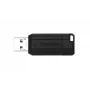 Verbatim PinStripe - USB disks 64 GB - melns, 64 GB, USB Type-A, 2.0, 10 MB/s, bīdāms, melns