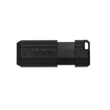 Verbatim PinStripe - USB disks 64 GB - melns, 64 GB, USB Type-A, 2.0, 10 MB/s, bīdāms, melns