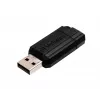 Verbatim PinStripe - USB disks 64 GB - melns, 64 GB, USB Type-A, 2.0, 10 MB/s, bīdāms, melns