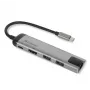 Verbatim 49141 klēpjdatora dokstacija/portu replikators USB 3.2 Gen 1 (3.1 Gen 1) Type-C Melna, Sudraba