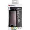 Verbatim 49142 klēpjdatora dokstacija/portu replikators USB 3.2 Gen 1 (3.1 Gen 1) Type-C melns, sudrabains