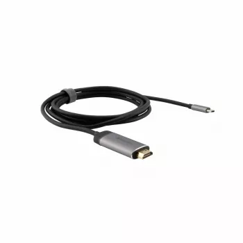 Verbatim 49144 video kabeļa adapteris 1,5 m USB Type-C HDMI melns, sudrabains