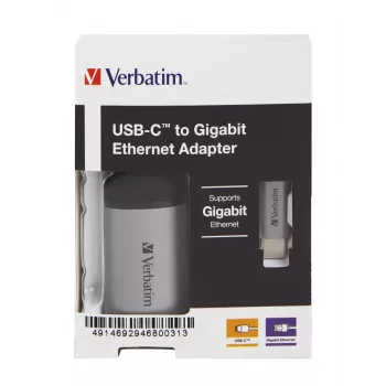 Verbatim 49146 klēpjdatora dokstacija/portu replikators USB 3.2 Gen 1 (3.1 Gen 1) Type-C melns, sudrabains