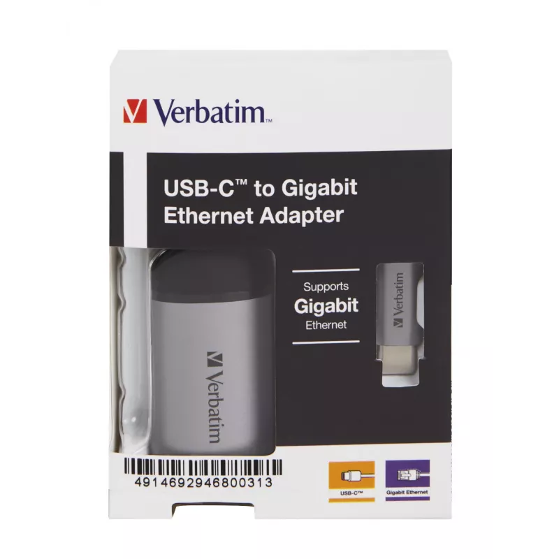 Verbatim 49146 klēpjdatora dokstacija/portu replikators USB 3.2 Gen 1 (3.1 Gen 1) Type-C melns, sudrabains