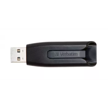 Verbatim V3 - USB 3.0 atmiņas ierīce 64 GB - melna, 64 GB, USB Type-A, 3.2 Gen 1 (3.1 Gen 1), bez vāciņa, melna, pelēka
