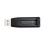Verbatim V3 - USB 3.0 disks 128 GB - Melns, 128 GB, USB Type-A, 3.2 Gen 1 (3.1 Gen 1), 80 MB/s, Slide, Melns