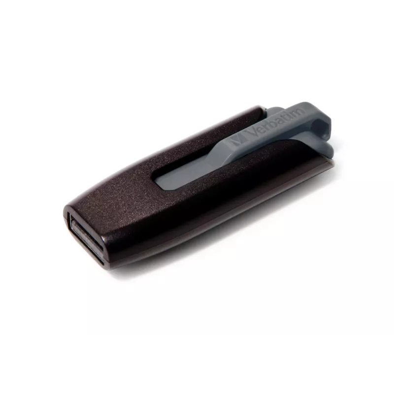 Verbatim V3 - USB 3.0 disks 128 GB - Melns, 128 GB, USB Type-A, 3.2 Gen 1 (3.1 Gen 1), 80 MB/s, Slide, Melns