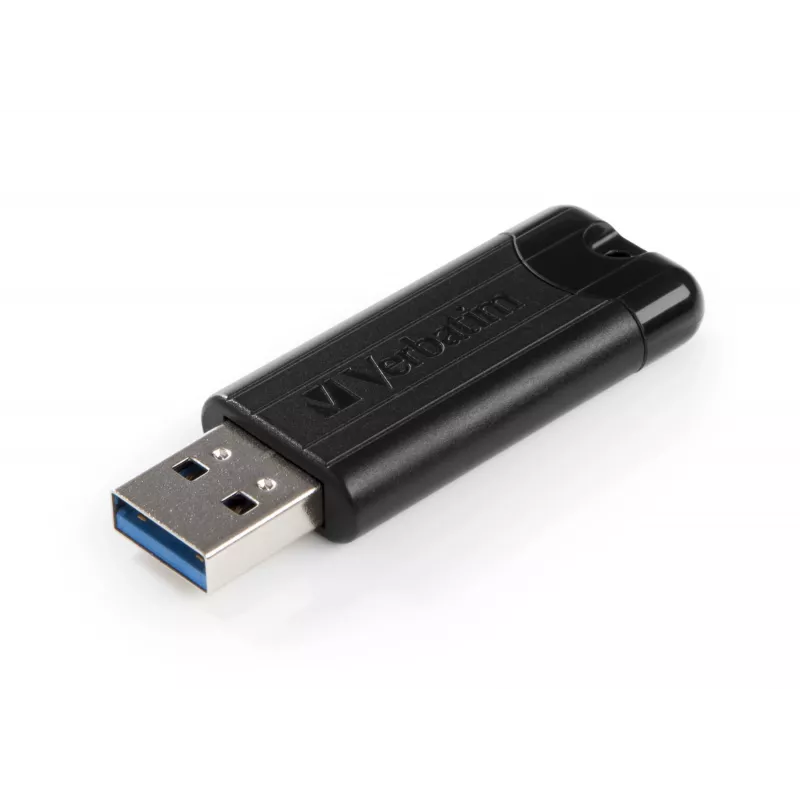 Verbatim PinStripe 3.0 - USB 3.0 disks 256 GB – melns, 256 GB, USB Type-A, 3.2 Gen 1 (3.1 Gen 1), Slide, 7 g, melns