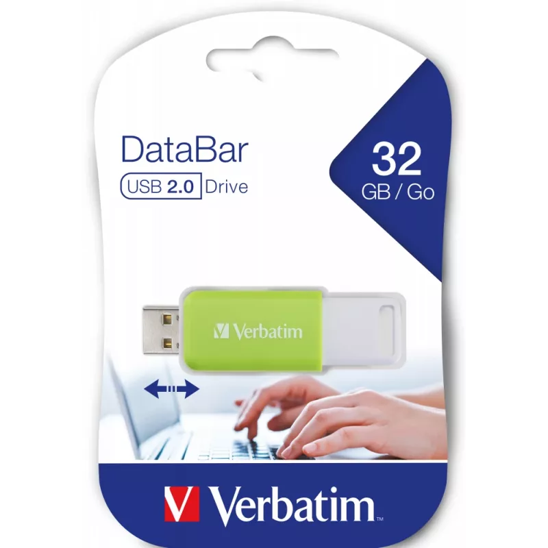 Verbatim V DataBar USB zibatmiņa 32 GB USB Type-A 2.0 Zaļa