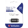 Verbatim Store 'n' Go USB zibatmiņa 64 GB USB Type-C 3.2 Gen 1 (3.1 Gen 1) Melns
