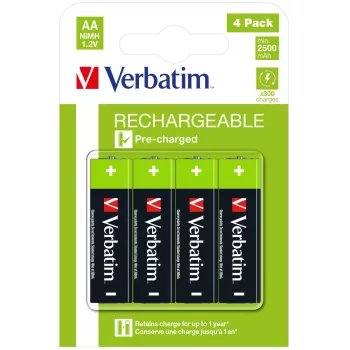 Verbatim 49517 mājsaimniecības baterija Uzlādējama baterija AA Niķeļa-metāla hidrīda (NiMH)