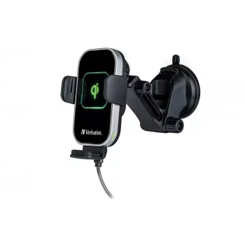 Verbatim FWC-03 Pro Qi Fast Wireless autolādētājs mazumtirdzniecībai Melns