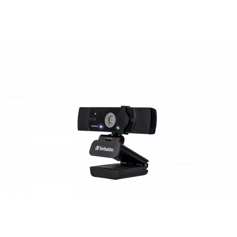 Verbatim 49580 tīmekļa kamera 3840 x 2160 pikseļi USB 2.0 Melna