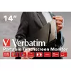 Verbatim 49591 datora monitors 35,6 cm (14 collas) 1920 x 1080 pikseļi Full HD LCD skārienjutīgs Melns