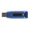 Verbatim V3 MAX - USB 3.0 disks 64 GB - zils, 64 GB, USB Type-A, 3.2 Gen 1 (3.1 Gen 1), Slide, 10 g, zils