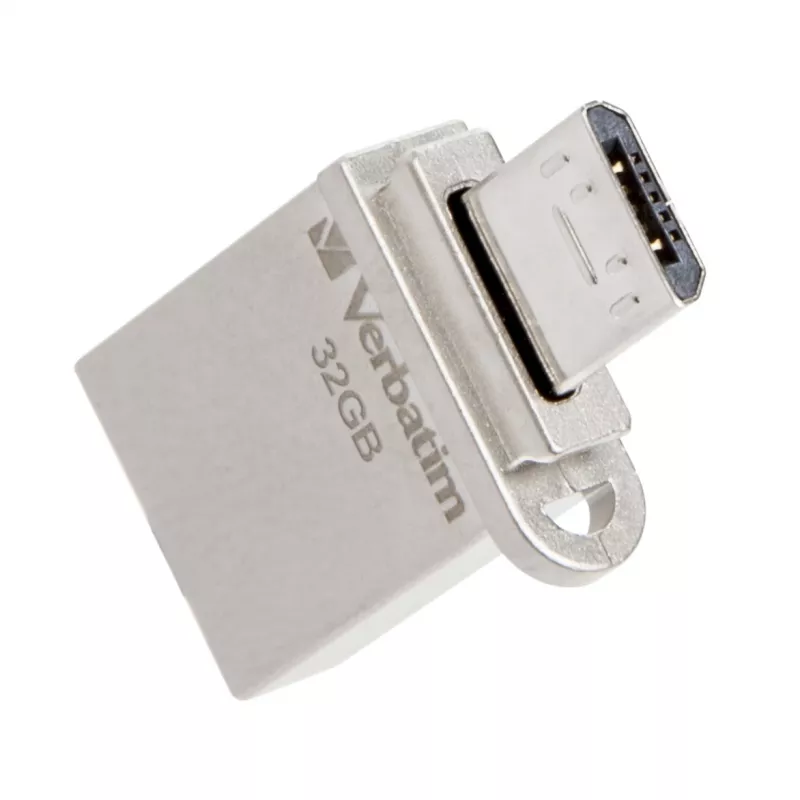 Verbatim Store 'n' Go OTG Micro USB zibatmiņa 32 GB USB Type-A / Micro-USB 3.2 Gen 1 (3.1 Gen 1) Sudraba