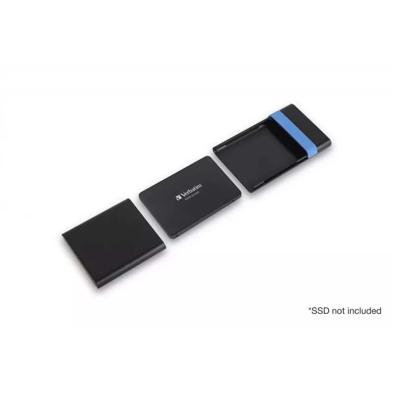 Verbatim Store'N'Go korpusa komplekts HDD/SSD korpuss Melna, Zila 2,5 collas