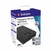 Verbatim Fingerprint Secure Portable Hard Drive 2TB, 2 TB, 3.2 Gen 1 (3.1 Gen 1), Melns