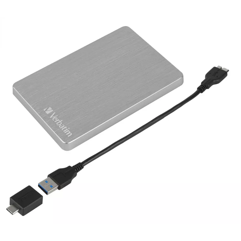 Verbatim Store 'n' Go ALU plāns Portable Hard Drive 1TB Silver