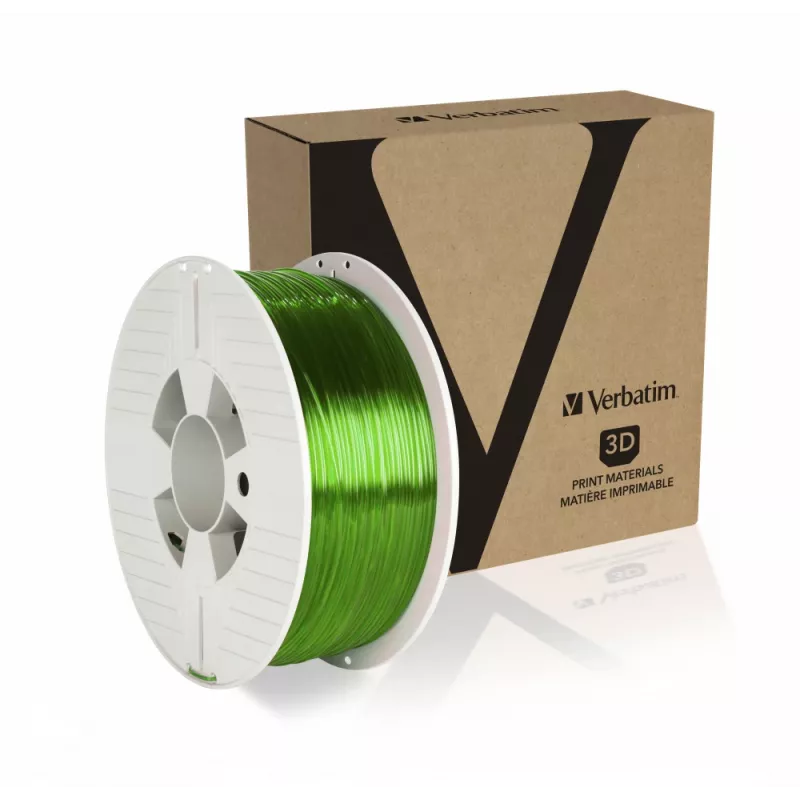 Verbatim 55057 3D drukas materiāls Polietilēntereftalāta glikols (PETG) Zaļš, Caurspīdīgs 1 kg