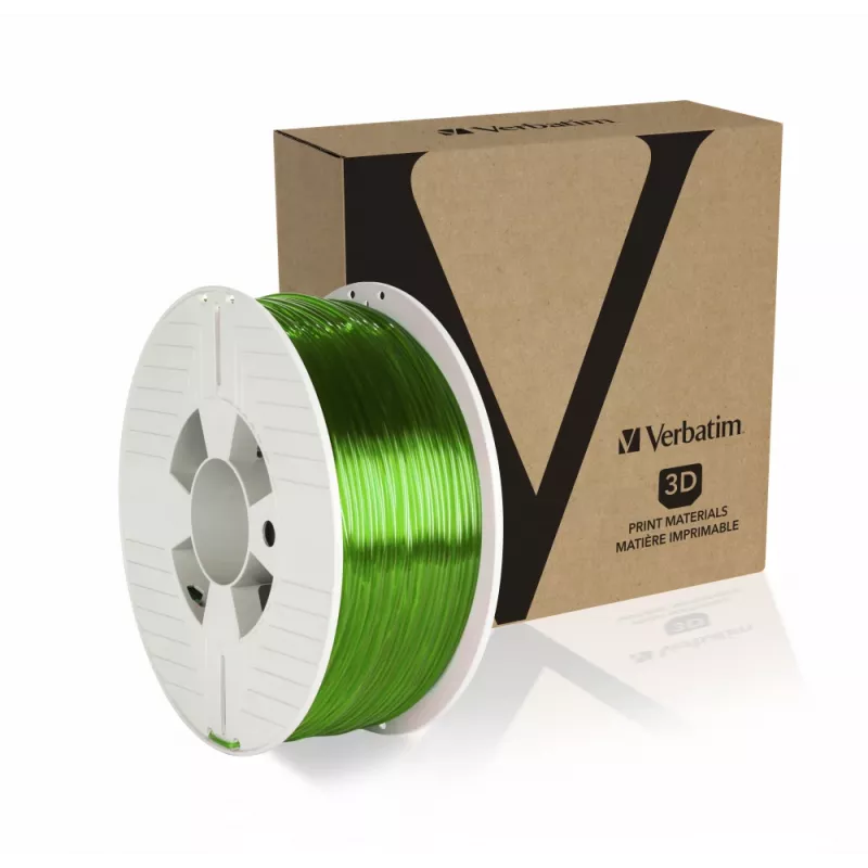 Verbatim 55065 3D drukas materiāls Polietilēntereftalāta glikols (PETG) Zaļš, Caurspīdīgs 1 kg