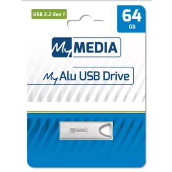MyMedia MyAlu USB 3.2 Gen 1 USB zibatmiņa 64 GB USB Type-A 3.2 Gen 1 (3.1 Gen 1) Sudraba