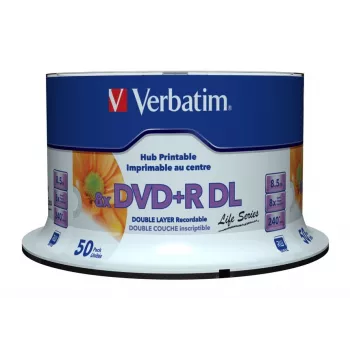 Verbatim 97693 tukšs DVD 8,5 GB DVD+R DL 50 gab.