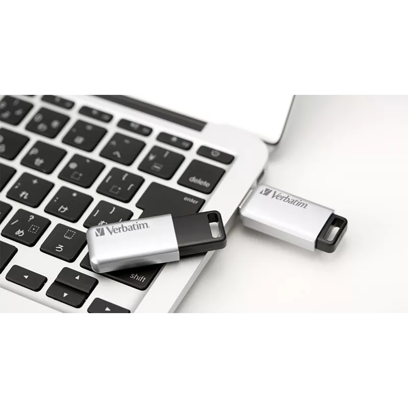 Verbatim Secure Pro - USB 3.0 disks 16 GB - sudraba