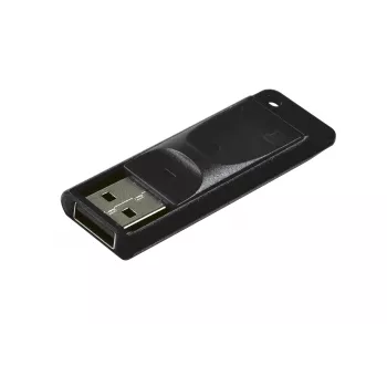 Verbatim Slider - USB diskdzinis 16 GB - Melns, 16 GB, USB Type-A, 2.0, 10 MB/s, Slīdošs, Melns