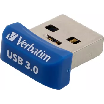 Verbatim Store 'n' Stay NANO - USB 3.0 disks 64 GB - zils, 64 GB, USB Type-A, 3.2 Gen 1 (3.1 Gen 1), vāciņš, 3 g, zils