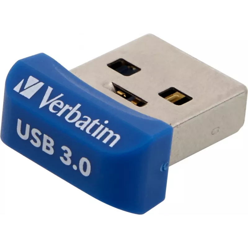 Verbatim Store 'n' Stay NANO - USB 3.0 disks 64 GB - zils, 64 GB, USB Type-A, 3.2 Gen 1 (3.1 Gen 1), vāciņš, 3 g, zils