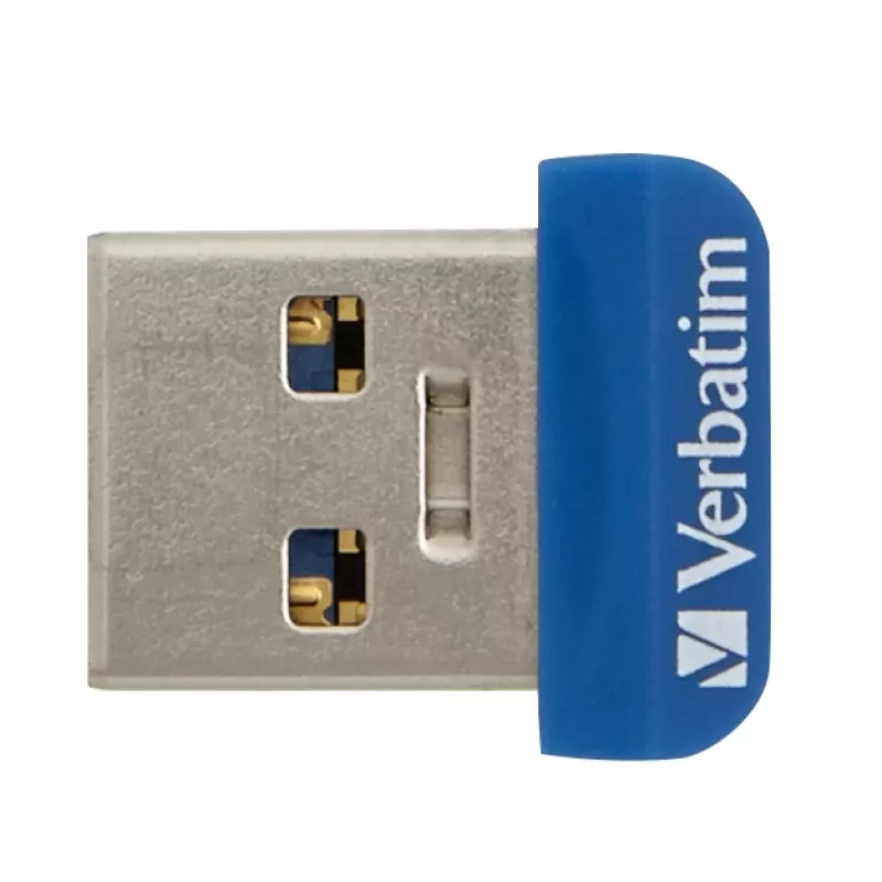 Verbatim Store 'n' Stay NANO - USB 3.0 disks 64 GB - zils, 64 GB, USB Type-A, 3.2 Gen 1 (3.1 Gen 1), vāciņš, 3 g, zils