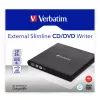 Verbatim Slimline CD/DVD optiskais diskdzinis DVD-RW melns