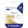 Verbatim Metal Executive - USB 3.0 disks 64 GB - zelts