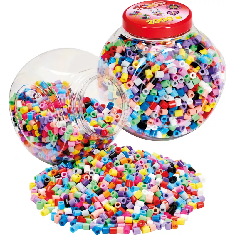 Hama 00008588 krelles Cauruļveida krelle Daudzkrāsu 2000 gab.