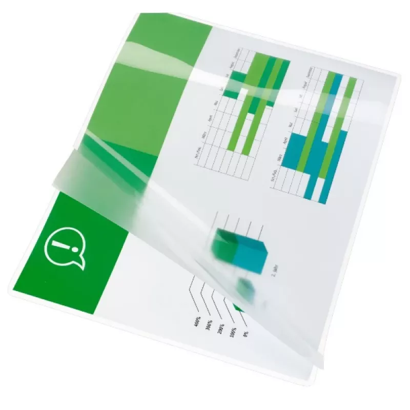 GBC laminēšanas aploksne A4 175 mikroni, spīdīga, caurspīdīga, A4, 216 mm, 303 mm, 0,175 mm