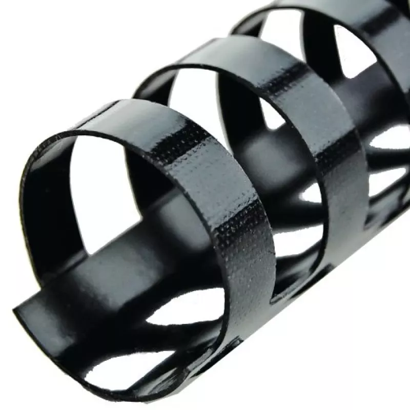 GBC CombBind iesiešanas ķemmes 19mm A4 21R, melnas, 180 loksnes, polivinilhlorīds (PVC), A4, 1,9 cm, 990 g