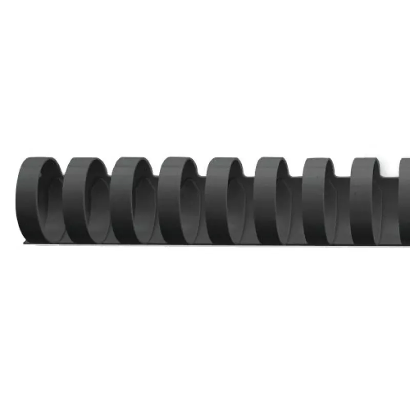 GBC CombBind iesiešanas ķemmes 19mm A4 21R, melnas, 180 loksnes, polivinilhlorīds (PVC), A4, 1,9 cm, 990 g