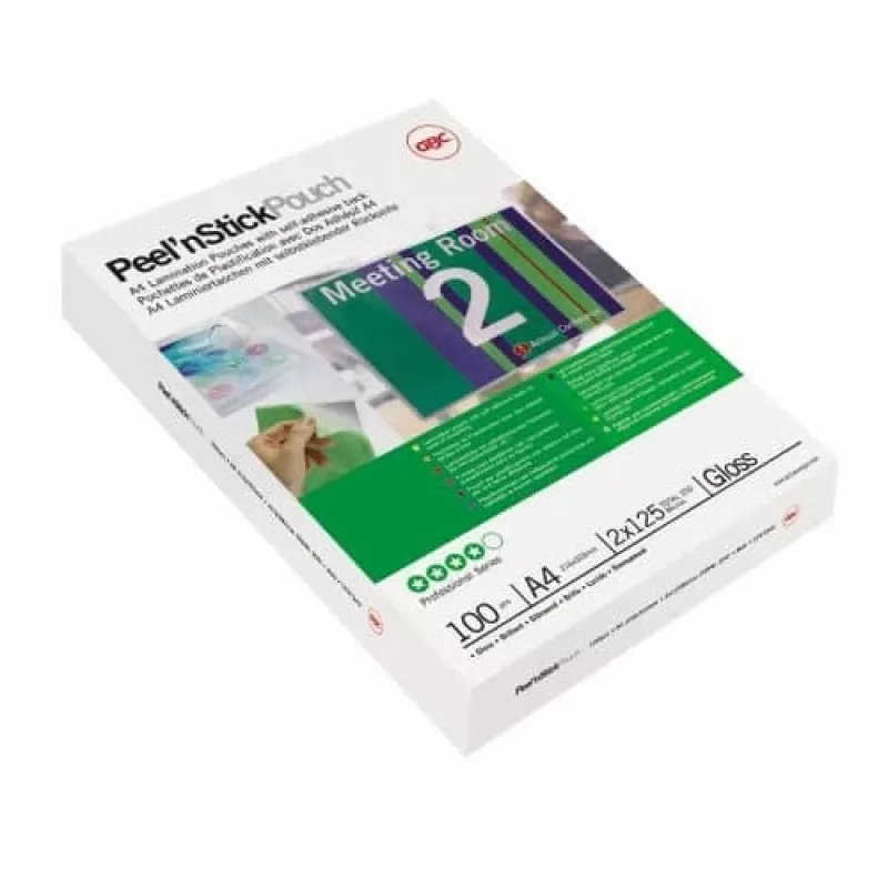 GBC Laminēšanas plēve A3 Līmējoša 75 Mikroni, Glancēta, Caurspīdīga, A3, 0,075 mm, 303 mm, 426 mm