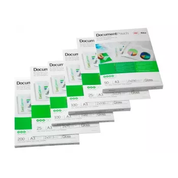 GBC Laminēšanas plēve A3 Pašlīmējoša 125 Mikroni, Glancēta, Caurspīdīga, A3, 0,25 mm, 303 mm, 426 mm