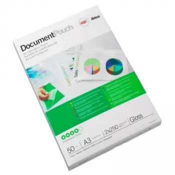 GBC Laminēšanas plēve A3 125 mikroni, spīdīga, caurspīdīga, A3, 25 gab., 338 mm, 467 mm