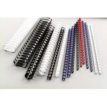 GBC CombBind iesiešanas ķemmes 45mm A4 21R, melnas, 440 loksnes, Polivinilhlorīds (PVC), A4, 4,5 cm, 239 mm