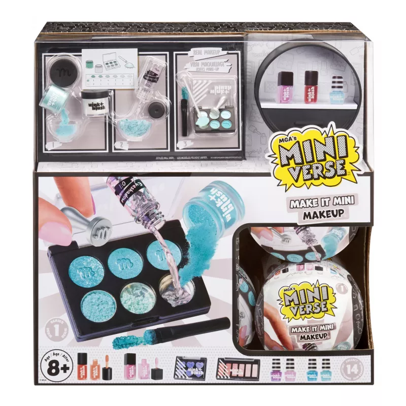 Miniverse Make It Mini Makeup Series 1, 8 gadi, Daudzkrāsains, Plastmasa