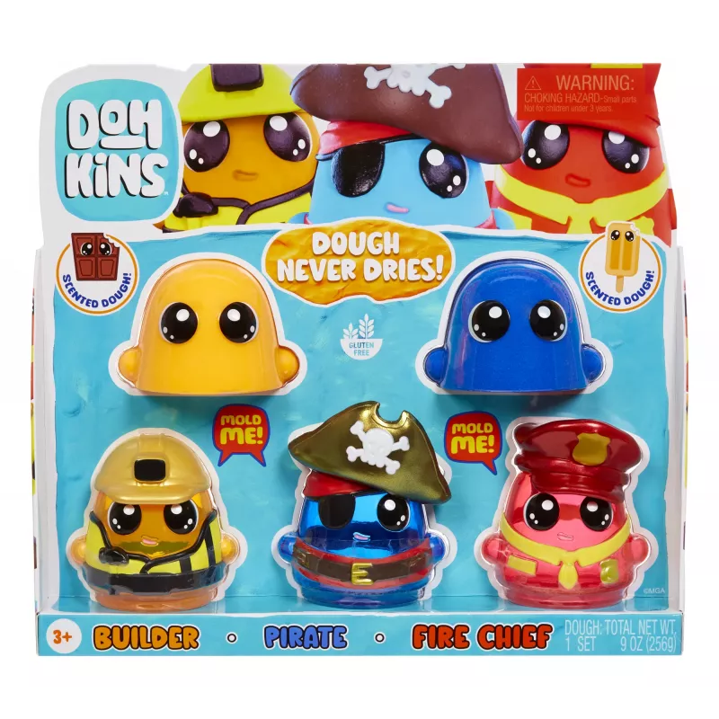 MGA Entertainment DohKins Hero Pack - Sortiments 1, Modelējamā mīkla, Daudzkrāsains, Bērns, Zēns/meitene, 3 gadi, 99 gadi