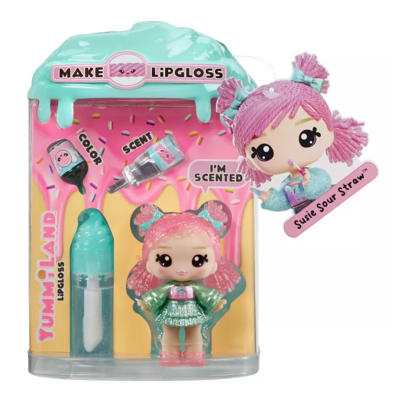 MGA Entertainment Yummiland Lūpu spīduma lelle 2. sērija – Lakrica (Susie Sour Straw)