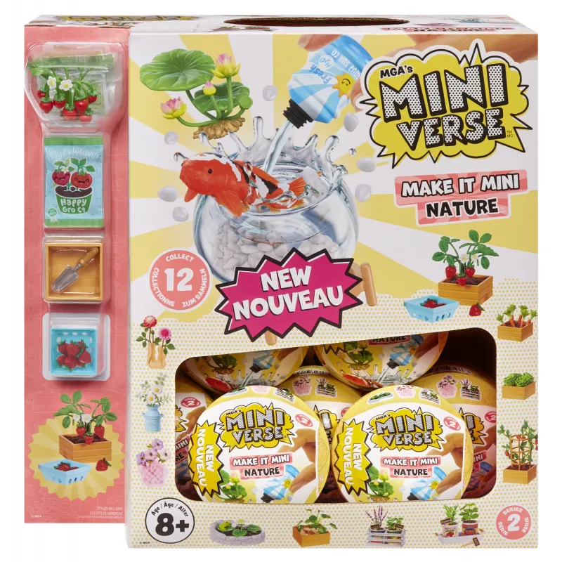 Miniverse MGA's - Make It Mini Nature Series 2 in PDQ, 8 gadi, Daudzkrāsaina, Plastmasa