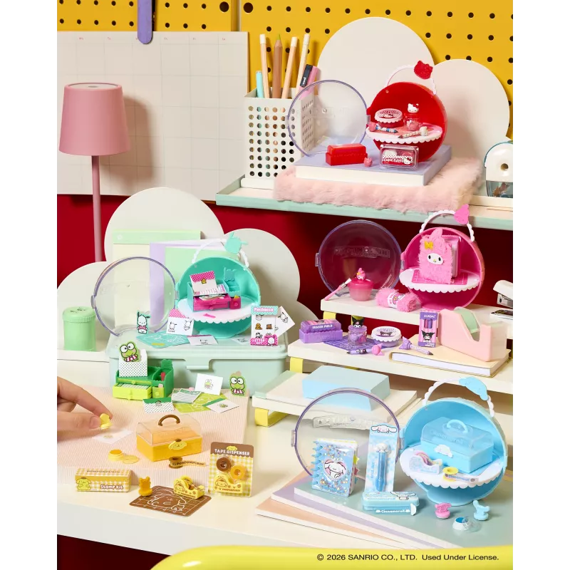 Miniverse Make It Mini Hello Kitty and Friends Series 3, 8 gadi, Hello Kitty, Daudzkrāsains, Plastmasa, Sveķi