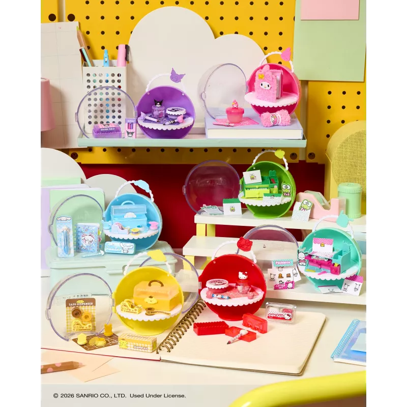 Miniverse Make It Mini Hello Kitty and Friends Series 3, 8 gadi, Hello Kitty, Daudzkrāsains, Plastmasa, Sveķi