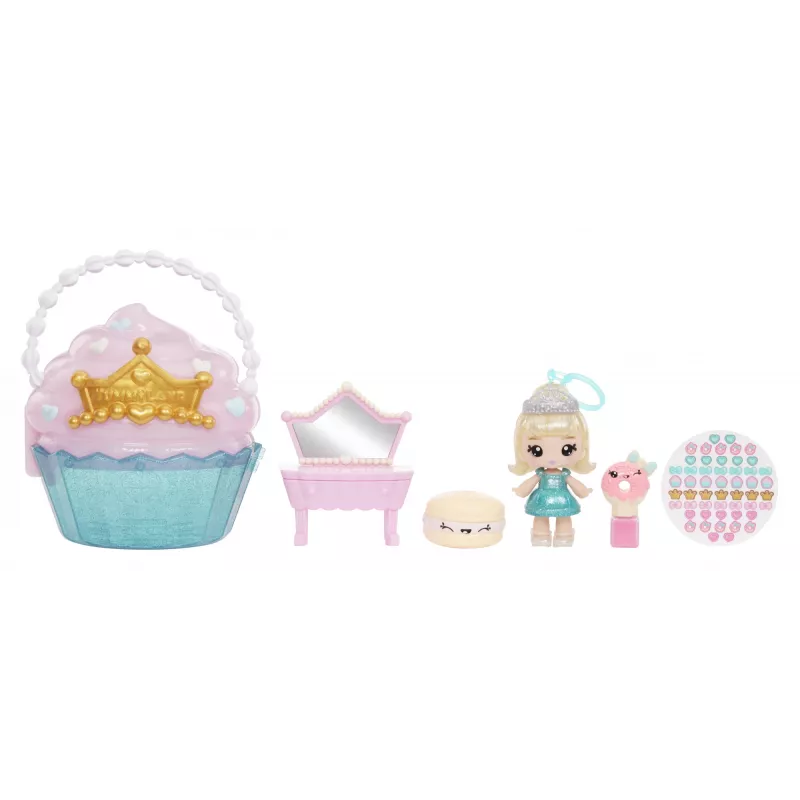 MGA Entertainment Yummiland Beauty Bag Playset + Lip Gloss lelle - Cupcake Beauty Bag