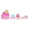 MGA Entertainment Yummiland skaistuma somiņas rotaļu komplekts + lūpu spīduma lelle - saldējuma skaistuma somiņa